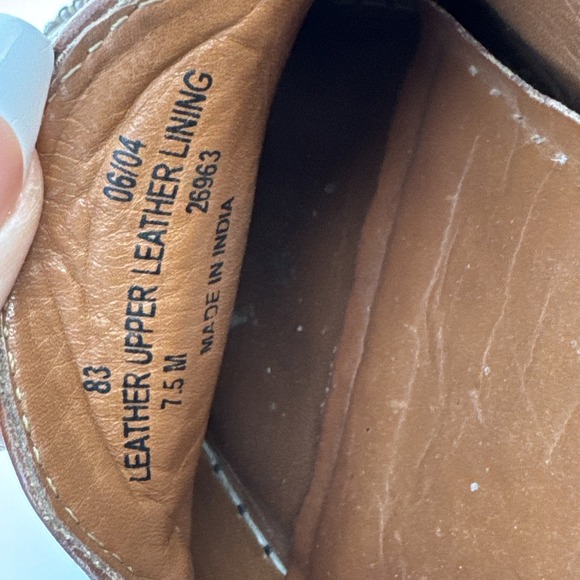 Bostonian Loafers Mens 7.5 Brown Woven Leather Kiltie Tassel Slip on Dress Shoes - Picture 8 of 9